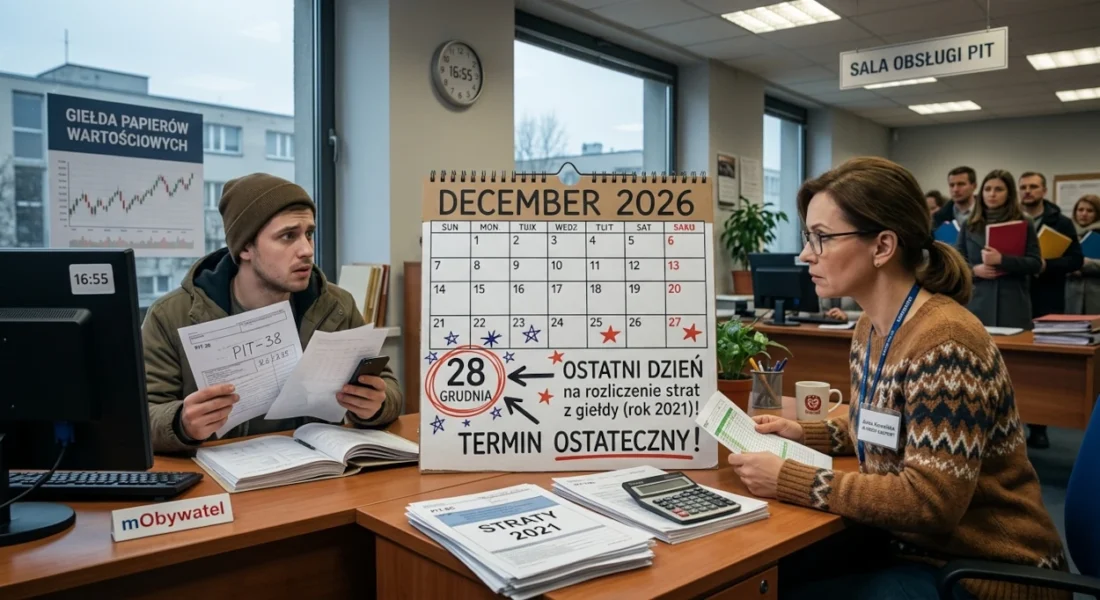 28 grudnia 2026 - Ostatni dzień na zaksięgowanie straty z GPW za 2026 rok